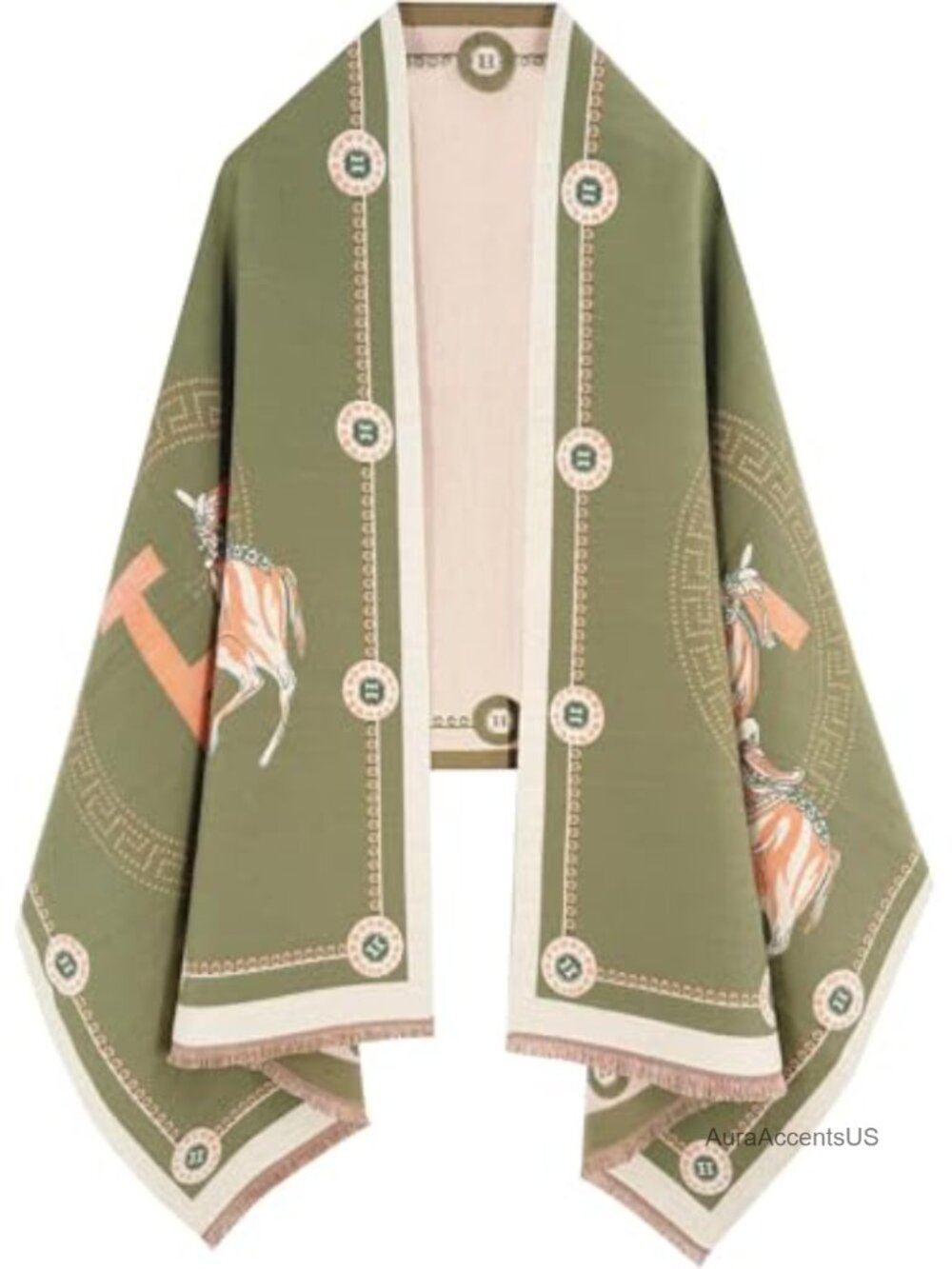 Reversible Pashmina Shawl Wrap Women's Big Scarf 100% Acrylic